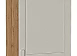 Шкаф пенал с 2-мя дверцами Лофт Grey Silk/Дуб Вотан 2336*600*576