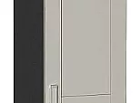 Шкаф пенал с 2-мя дверцами Лофт Grey Silk/Graphite 2132*400*576