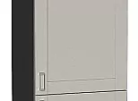Шкаф пенал с 2-мя дверцами Лофт Grey Silk/Graphite 2132*600*576