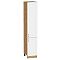 Шкаф пенал с 2-мя дверцами Лофт White Silk/Дуб Вотан 2132*400*576