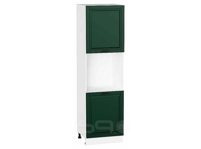 Шкаф пенал с 2-мя дверцами под технику Дублин Special Green/Белый 2132*600*574