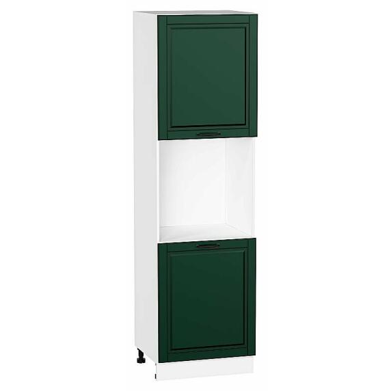 Шкаф пенал с 2-мя дверцами под технику Дублин Special Green/Белый 2132*600*574