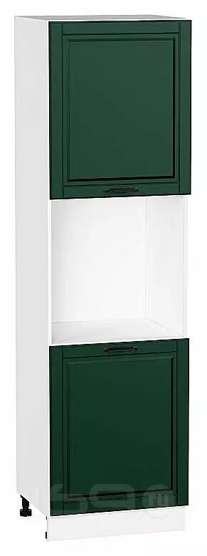 Шкаф пенал с 2-мя дверцами под технику Дублин Special Green/Белый 2132*600*574