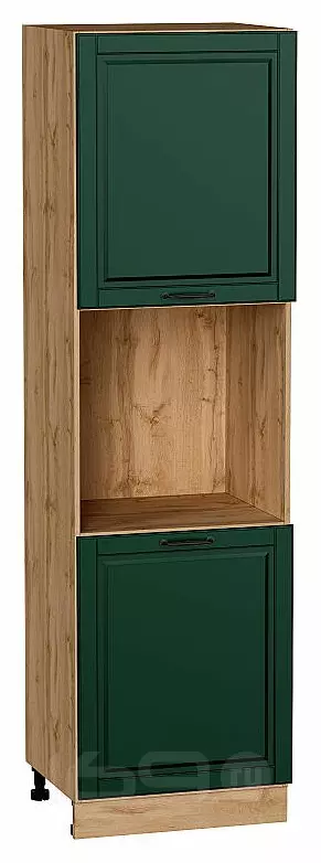Шкаф пенал с 2-мя дверцами под технику Дублин Special Green/Дуб Вотан 2132*600*574