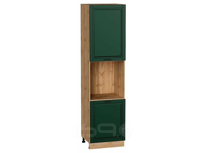 Шкаф пенал с 2-мя дверцами под технику Дублин Special Green/Дуб Вотан 2336*600*574