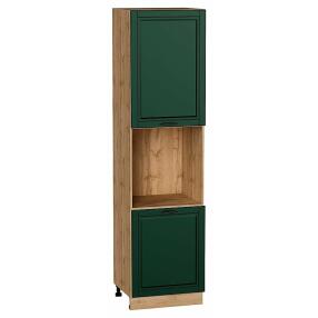 Шкаф пенал с 2-мя дверцами под технику Дублин Special Green/Дуб Вотан 2336*600*574