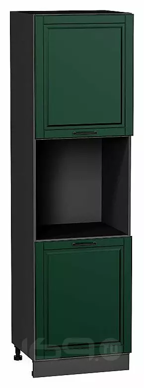 Шкаф пенал с 2-мя дверцами под технику Дублин Special Green/Graphite 2132*600*574