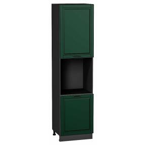 Шкаф пенал с 2-мя дверцами под технику Дублин Special Green/Graphite 2336*600*574