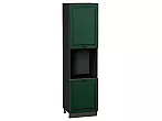 Шкаф пенал с 2-мя дверцами под технику Дублин Special Green/Graphite 2336*600*574