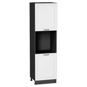 Шкаф пенал с 2-мя дверцами под технику Дублин Special White/Graphite 2132*600*574