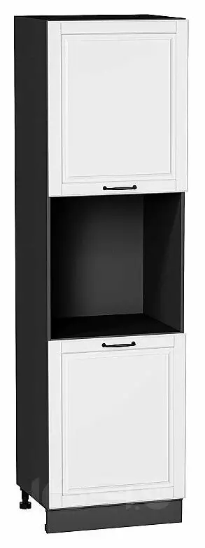 Шкаф пенал с 2-мя дверцами под технику Дублин Special White/Graphite 2132*600*574