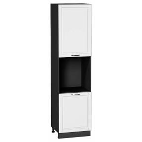 Шкаф пенал с 2-мя дверцами под технику Дублин Special White/Graphite 2336*600*574