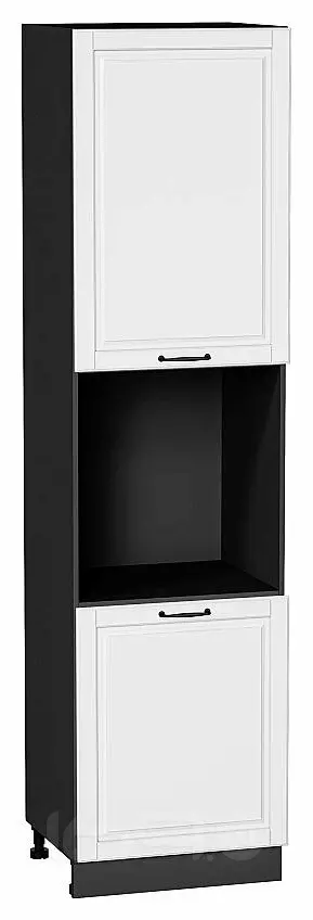 Шкаф пенал с 2-мя дверцами под технику Дублин Special White/Graphite 2336*600*574