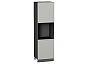 Шкаф пенал с 2-мя дверцами под технику Фьюжн Silky Light Grey Graphite 2132*600*576