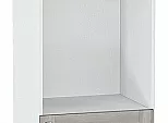 Шкаф пенал с 2-мя дверцами под технику Лофт Cappuccino Veralinga/Белый 2132*600*576