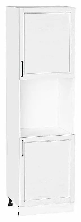 Шкаф пенал с 2-мя дверцами под технику Сканди White Silkwood/Белый 2132*600*576