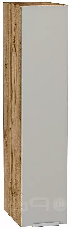 Шкаф верхний бутылочница Фьюжн Silky Light Grey Дуб Вотан 920*200*320