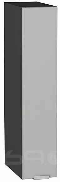 Шкаф верхний бутылочница Фьюжн Silky Light Grey Graphite 716*150*320