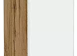 Шкаф верхний бутылочница Лофт White Silk/Дуб Вотан 716*150*320