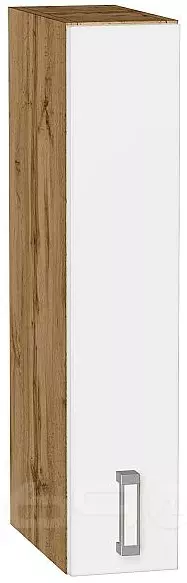 Шкаф верхний бутылочница Лофт White Silk/Дуб Вотан 716*150*320