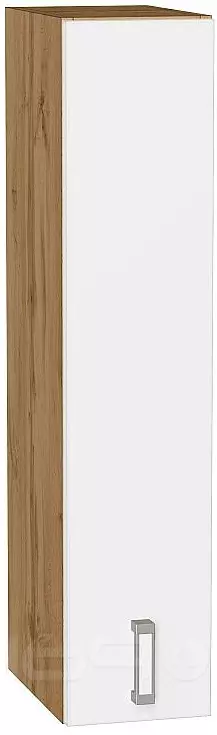 Шкаф верхний бутылочница Лофт White Silk/Дуб Вотан 920*200*320