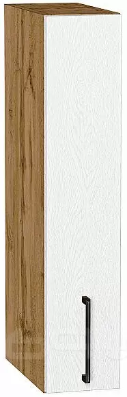Шкаф верхний бутылочница Сканди White Silkwood/Дуб Вотан 716*150*320