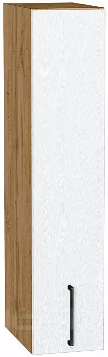 Шкаф верхний бутылочница Сканди White Silkwood/Дуб Вотан 920*200*320