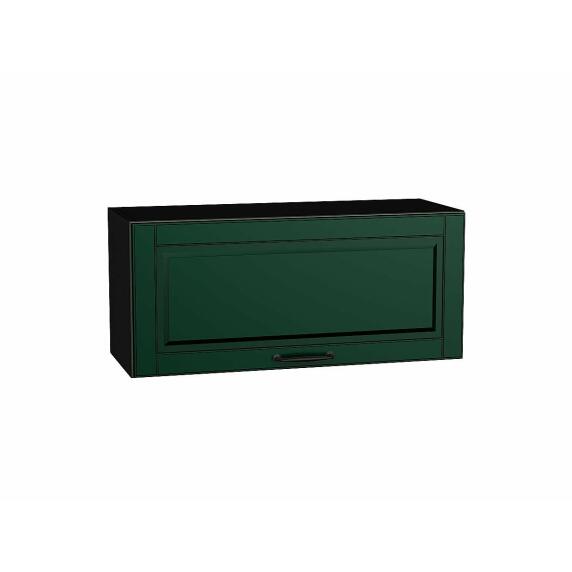 Шкаф верхний горизонтальный Дублин Special Green/Graphite 358*800*318