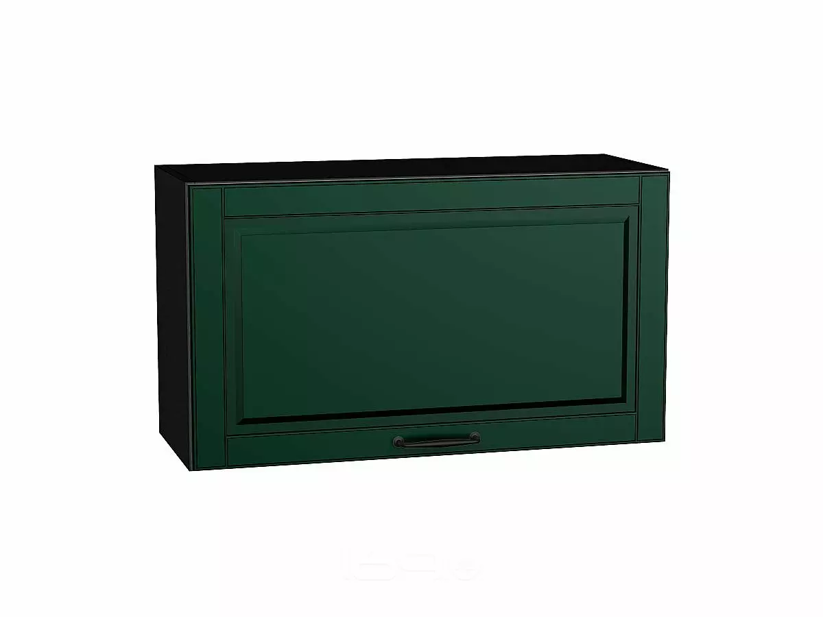 Шкаф верхний горизонтальный Дублин Special Green/Graphite 460*800*318