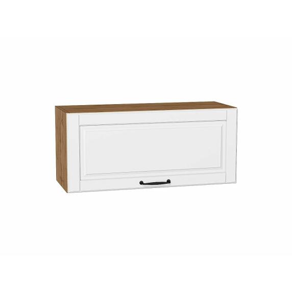 Шкаф верхний горизонтальный Дублин Special White/Дуб Вотан 358*800*318