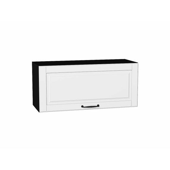 Шкаф верхний горизонтальный Дублин Special White/Graphite 358*800*318