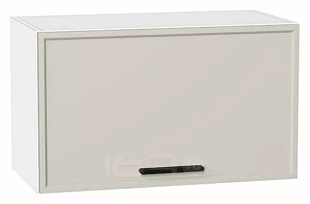Шкаф верхний горизонтальный Фрейм Cream Silk Белый 358*600*324