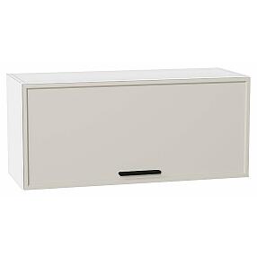 Шкаф верхний горизонтальный Фрейм Cream Silk Белый 358*800*324