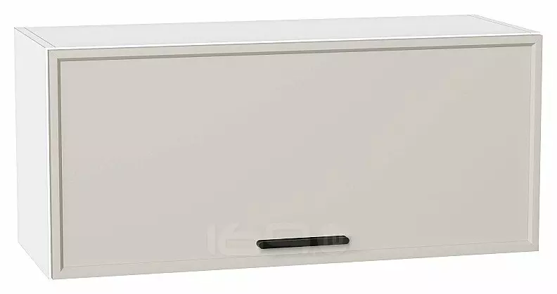 Шкаф верхний горизонтальный Фрейм Cream Silk Белый 358*800*324