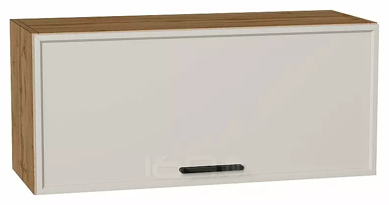 Шкаф верхний горизонтальный Фрейм Cream Silk Дуб Вотан 358*800*324