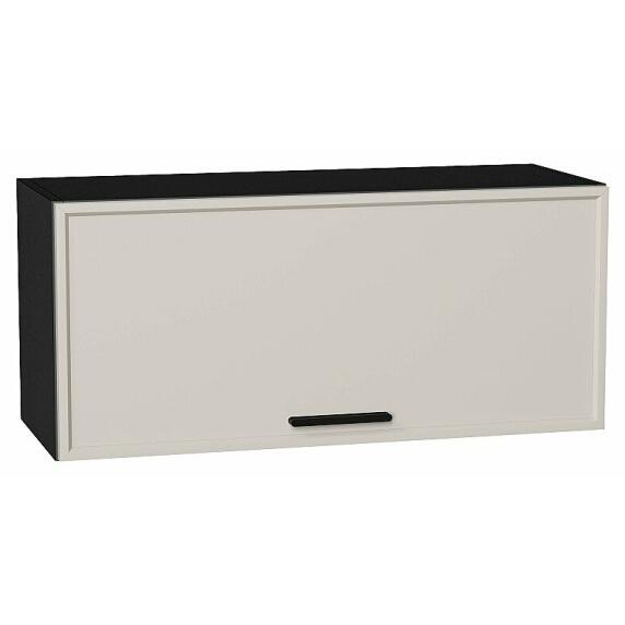 Шкаф верхний горизонтальный Фрейм Cream Silk Graphite 358*800*324