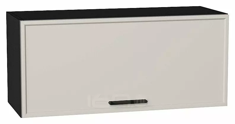 Шкаф верхний горизонтальный Фрейм Cream Silk Graphite 358*800*324