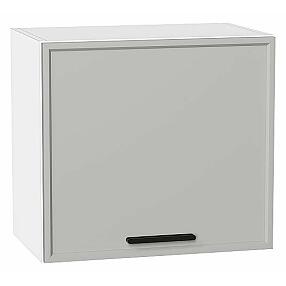 Шкаф верхний горизонтальный Фрейм Grey Silk/Белый 460*500*324