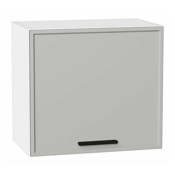 Шкаф верхний горизонтальный Фрейм Grey Silk/Белый 460*500*324