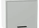 Шкаф верхний горизонтальный Фрейм Grey Silk/Белый 460*500*324