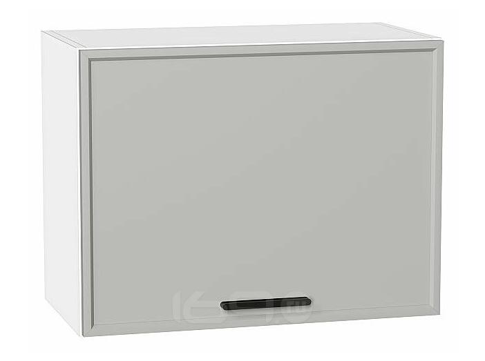 Шкаф верхний горизонтальный Фрейм Grey Silk/Белый 460*600*324