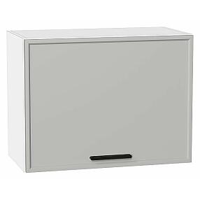 Шкаф верхний горизонтальный Фрейм Grey Silk/Белый 460*600*324