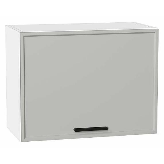 Шкаф верхний горизонтальный Фрейм Grey Silk/Белый 460*600*324