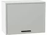 Шкаф верхний горизонтальный Фрейм Grey Silk/Белый 460*600*324