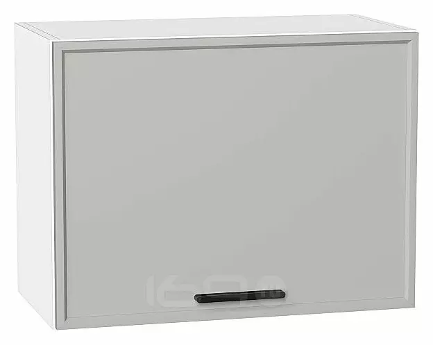 Шкаф верхний горизонтальный Фрейм Grey Silk/Белый 460*600*324