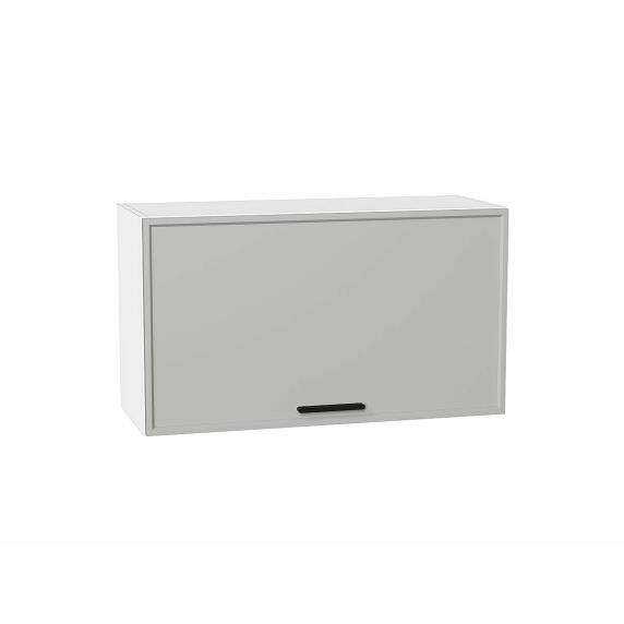 Шкаф верхний горизонтальный Фрейм Grey Silk/Белый 460*800*324