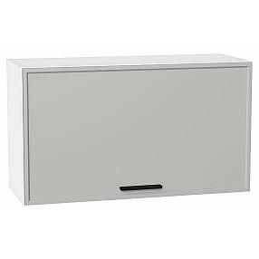 Шкаф верхний горизонтальный Фрейм Grey Silk/Белый 460*800*324