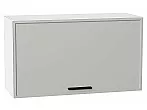 Шкаф верхний горизонтальный Фрейм Grey Silk/Белый 460*800*324