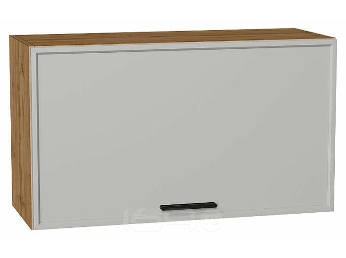 Шкаф верхний горизонтальный Фрейм Grey Silk/Дуб Вотан 460*800*324