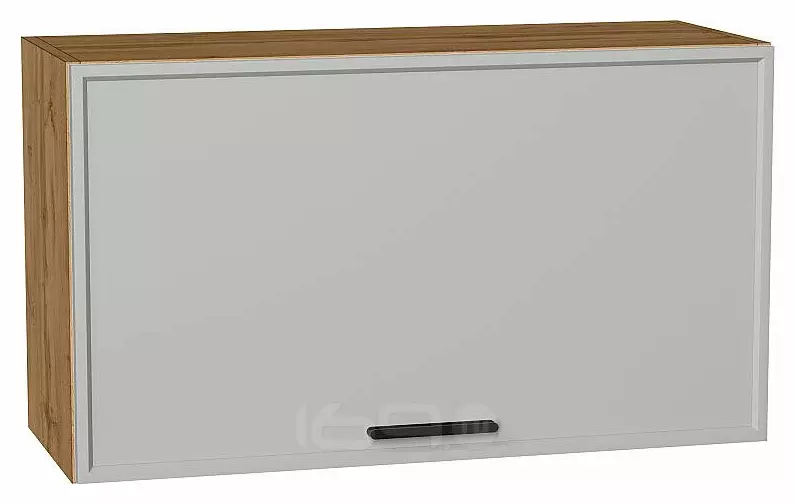 Шкаф верхний горизонтальный Фрейм Grey Silk/Дуб Вотан 460*800*324